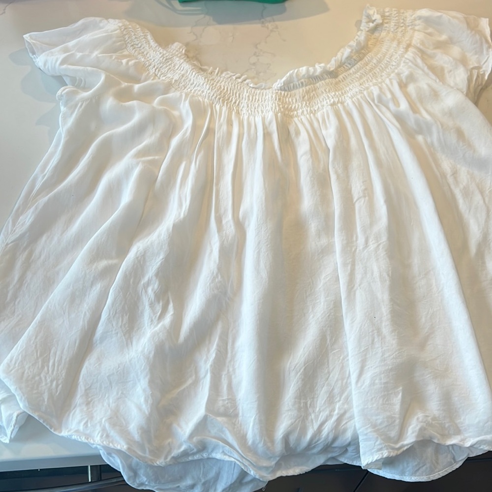 Talula by aritzia off shoulder white top
